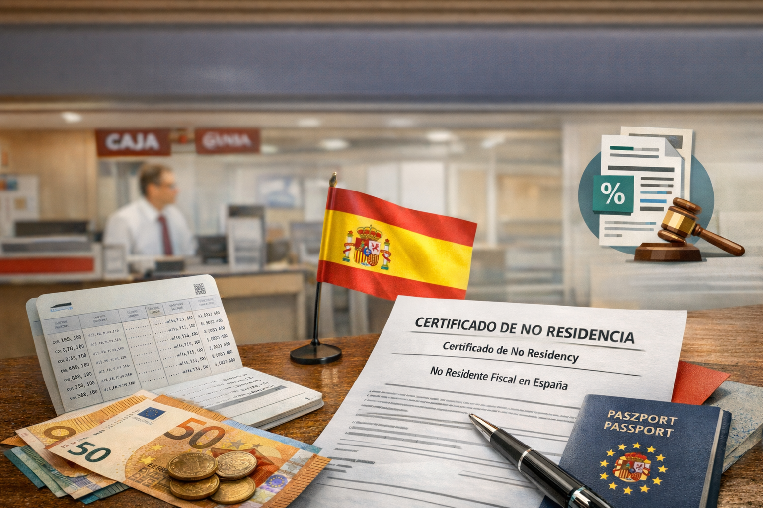 Certificado de No Residencia, Masz konto w hiszpańskim banku? Pamiętaj o certyfikacie rezydencji podatkowej